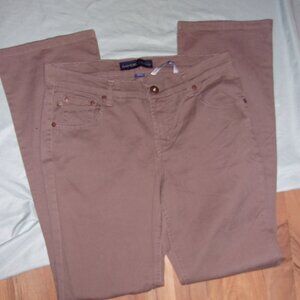size 8 womens jeans pants tan  denim eight